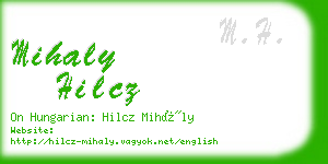 mihaly hilcz business card